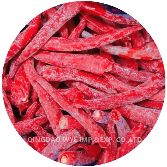 LOW MOQ nuovo raccolto jinta bulk iqf congelato peperoncino rosso congelato peperoncino congelato prezzo verdure congelate