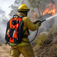 Pulvérisateur à dos flexible de 20 L pour la lutte contre les incendies forestiers avec pompe manuelle et équipement de suppression d'incendie