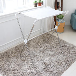 [HOME FRIEND] Étendoir à linge portable en forme de X (10 cintres) conçu pour un séchage quotidien pratique des vêtements - Product Image 2