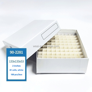 WEIAI 81 pozzetti 100 pozzo crio tubo rastrelliera 1.5ml/2ml/5ml criotubo laboratorio biomedico a prova di umidità cella crioviale scatola di carta scatola di congelamento - Product Image 6