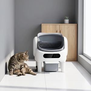 Arenero para Gatos con Diseño Abierto, Capacidad de 74L, Material ABS+PP, Control por Aplicación, Bloqueo de Seguridad, Autolimpieza Automática, OEM - Product Image 1