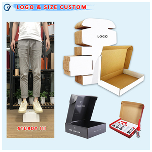 Cheap logistic Sturdy Corrugated white small mailer Shipping boxes custom logo