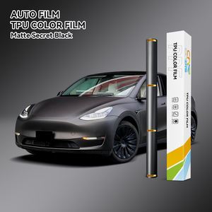 1.52*15M noir mat TPU PPF voiture Wrap vinyle <span class=keywords><strong>Film</strong></span> expédition rapide Satin noir TPU changement de couleur corps Wrap anti-rayures rouleau <span class=keywords><strong>Film</strong></span> - Product Image 1