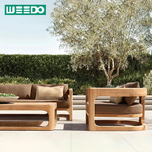 <span class=keywords><strong>Set</strong></span> di Divani da Esterno in Legno di Teak Moderno per Appartamenti, Giardini, Ville, Resort, Terrazze e Patii - Product Image 1