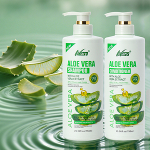 Champú y Acondicionador Herbal Orgánico Natural Nary con Aloe Vera 750ml, Set de Cuidado Capilar Reparador e Hidratante, Venta al Por Mayor Personalizada - Product Image 2