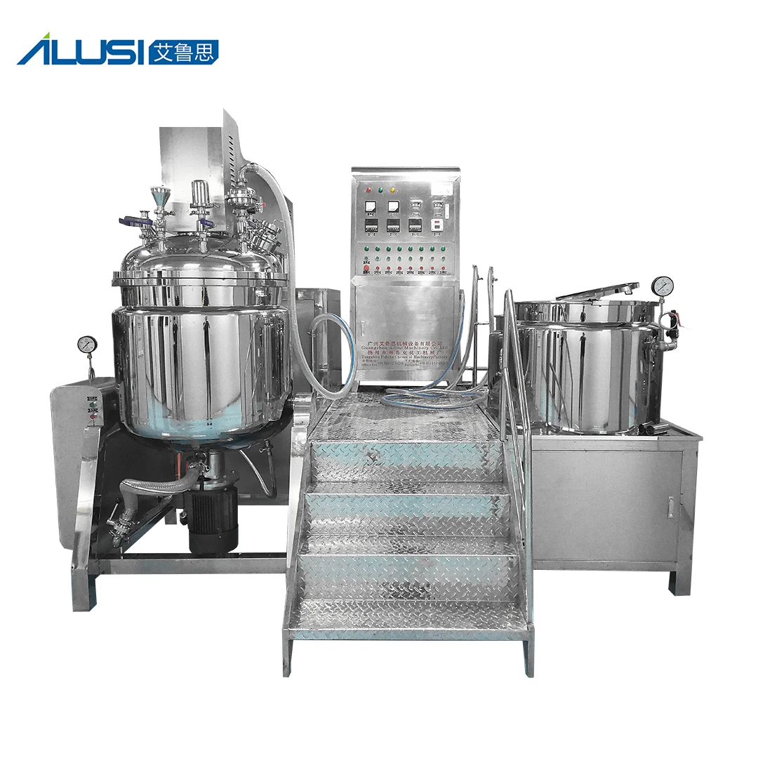 Завод по производству зубной пасты, косметическая смесь, вакуумный эмульгирующий миксер