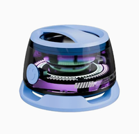Cadeau d'entreprise promotionnel, solaire portable, alimenté par DC 1.3, pour haut-parleur V2.0, autonomie de la batterie de 15 à 20 heures, support de téléphone LED RGB, radio FM