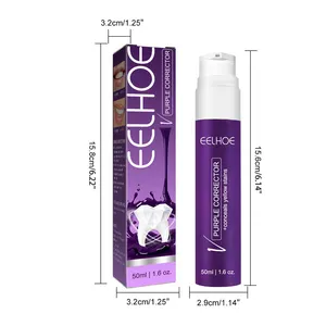 EELHOE Purple Corrector Cleaning and Whitening of Yellow Teeth Whitening Toothpaste