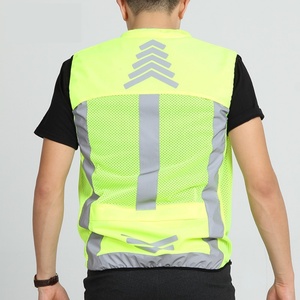 Chaleco de Seguridad Reflectante de Alta Visibilidad para Bicicletas y Motocicletas, Logotipo Personalizado, 100% Poliéster, Color Personalizado - Product Image 4