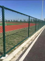Clôture de terrain de sport en treillis soudé thermolaqué, barrière résistante aux impacts, clôture en acier pour terrain de basket-ball, tennis, football