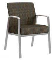 Chaise d'Invité en Métal Couleur Bois Grain Clinique Salles d'Attente Salles de Patients Réception