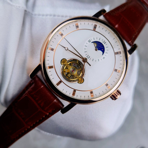 Reloj Tourbillon Clásico con Diseño Hueco, Elegante Estilo Casual de Negocios, Reloj de Pulsera Mecánico Automático Más Vendido - Product Image 6