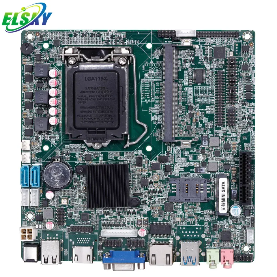 데스크톱 컴퓨터 H81 LGA 1150 마더 보드 1155 1151 코어 i5 i7 i3 프로세서 PCIE x4 LVDS 마더 보드 b250
