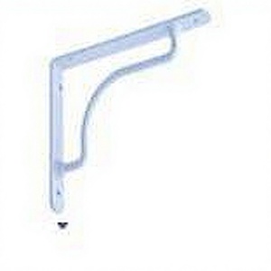 Support d'étagère virgule en acier blanc de 23cm pour l'application de Cabinet - Product Image 1