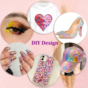 Piedras de Estrás para Decoración, Gemas Multicolores de 3mm con Reverso Plano para Arte con Diamantes, Kit de Decoración con 3 Piezas de Pegamento para Joyería B7000 de 10ml - Product Image 6