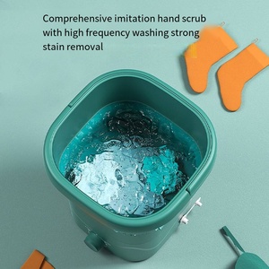 Lave-linge compact pliable 24L, portable, silencieux, avec minuterie et essorage, facile à ranger, idéal pour sous-vêtements et vêtements de bébé - Product Image 6