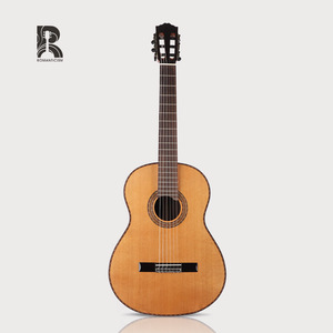 Guitarra clásica española de 39 pulgadas con tapa de cedro AA macizo arcoíris Rm de pulgadas con cuerdas <span class=keywords><strong>500CJ</strong></span> SAVAREZ Color madera Natural - Product Image 1