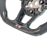 Volant de voiture en cuir fibre de carbone, styles basiques les plus vendus, pour Audi B9, A3, A4, A5, A6, A7, A8, B9, R8, S3, S4, S5, A1, S1, TT, C8