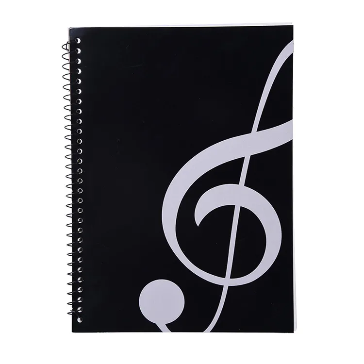 Custom 50 pagina's muziek vel stave personeel manuscript papier sprial notebook