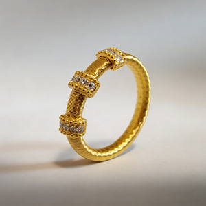 Bague de fiançailles personnalisée en or massif plaqué or 10K/14K avec diamant de laboratoire et zircon, style cluster, unisexe, pour anniversaire et fête - Product Image 2