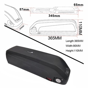 Carcasa de Batería para Bicicleta Eléctrica Hailong 3, 36V 48V 52V, Color Negro, Caja para Batería de Litio 18650 - Product Image 2