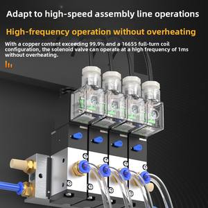 Válvula Solenoide Neumática de Dos Posiciones y Tres Vías, Accionada por Aire, <span class=keywords><strong>3V210</strong></span>-<span class=keywords><strong>08</strong></span> 3V310-10 24V 220V NC/<span class=keywords><strong>NO</strong></span>, Válvula de Control de Inversión 0.15-0.8 - Product Image 3