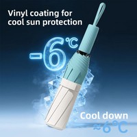 Parapluie triple usage double fonction, indispensable pour la saison des pluies, petit et frais, pour femme, portable, protection solaire, avec logo