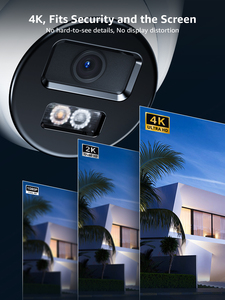 Caméra IP réseau PoE <span class=keywords><strong>ANNKE</strong></span> C800 <span class=keywords><strong>4K</strong></span> 8MP pour surveillance professionnelle avec WDR 120dB, microphone IA, emplacement pour carte SD, caméra de sécurité - Product Image 2