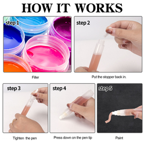 Sofort Lieferbar Verschiedene Größen Whiteboard-Marker mit Schrägflachem Pinsel 8mm Strichbreite Leere Marker-Stifte - Product Image 6