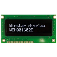 شاشة عرض أحرف OLED طراز WEH001602E 1602 بالحروف السيريلية (الروسية) وحدة لوحة 16×2 من وينستار EH001602E مقاس 84*44 مم
