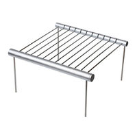 Barbecue portable pliable moderne de luxe en acier inoxydable avec télécommande, support à brochettes pour camping et randonnée