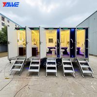 Toilettes mobiles de luxe à une cabine pour la vente