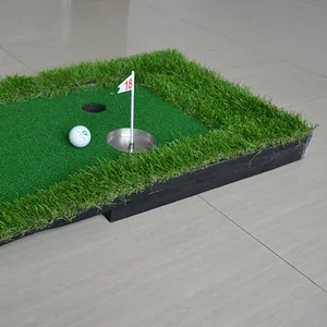 Aangepaste Grootte En Patroon Indoor & Outdoor Minigolf Putting Trainingsmat Golf Groen