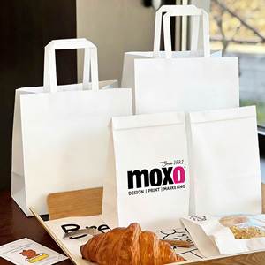 Wholesale Custom Printed Luxury Gift Craft Shopping <b>A3</b> A4 A5 Size Black White Brown Kraft Paper Bag With Your Own Logo - Product Image 6