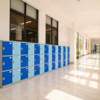 Casier en plastique ABS personnalisé, durable, étanche, pour l'école, avec serrure à clé, design démontable, garantie 5 ans