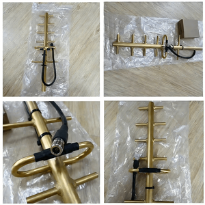 Antenne Yagi à gain élevé à 3 éléments 400G/3 400-470 MHz 7 dBi, antenne de communication UHF en alliage d'aluminium doré - Product Image 2
