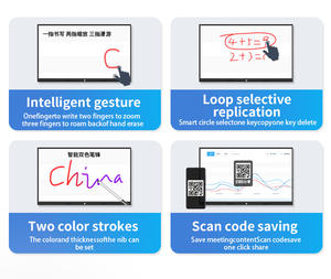 室内65/75/85インチマルチタッチ画面スマートボードテレビ液晶パネルダブルシステムインタラクティブホワイトボード会議室教育 - Product Image 5