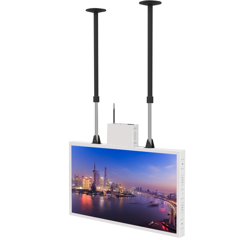 The store front glasses window double sided 2500nits and 500nits lcd advertising screen