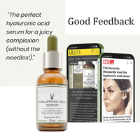 Sérum Visage Liquide OEM Végétalien Bio aux Herbes, Éclaircissant, au Collagène, Niacinamide, Vitamine C, Glycérine et Acide Hyaluronique pour