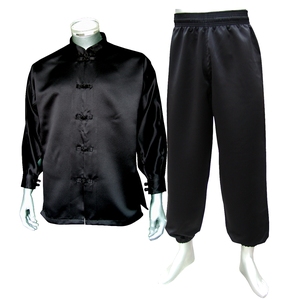Pantalon de Tai Chi léger avec taille élastique/cordon de serrage, service OEM, pour enfants et adultes - Product Image 3