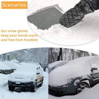 Gant gratte-glace imperméable pour pare-brise et vitres de voiture