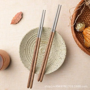 Palillos de bambú Yuanjin de acero inoxidable 304 antideslizantes para uso doméstico en la cocina - Product Image 1