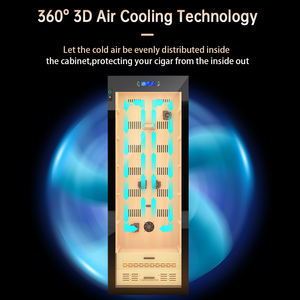 Humidor Eléctrico WIFI Personalizado con Cerradura de Huella Digital, Madera de Cedro Español, Capacidad de 163L, Uso Doméstico, Control de Temperatura - Product Image 5