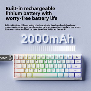 Eweadn 61-Keys Không Dây Cho <span class=keywords><strong>Bluetooth</strong></span> Màng Bàn Phím Ba Chế Độ Mỏng Yên Tĩnh Văn Phòng Di Động Bàn Phím Với Laser Keycaps - Product Image 5