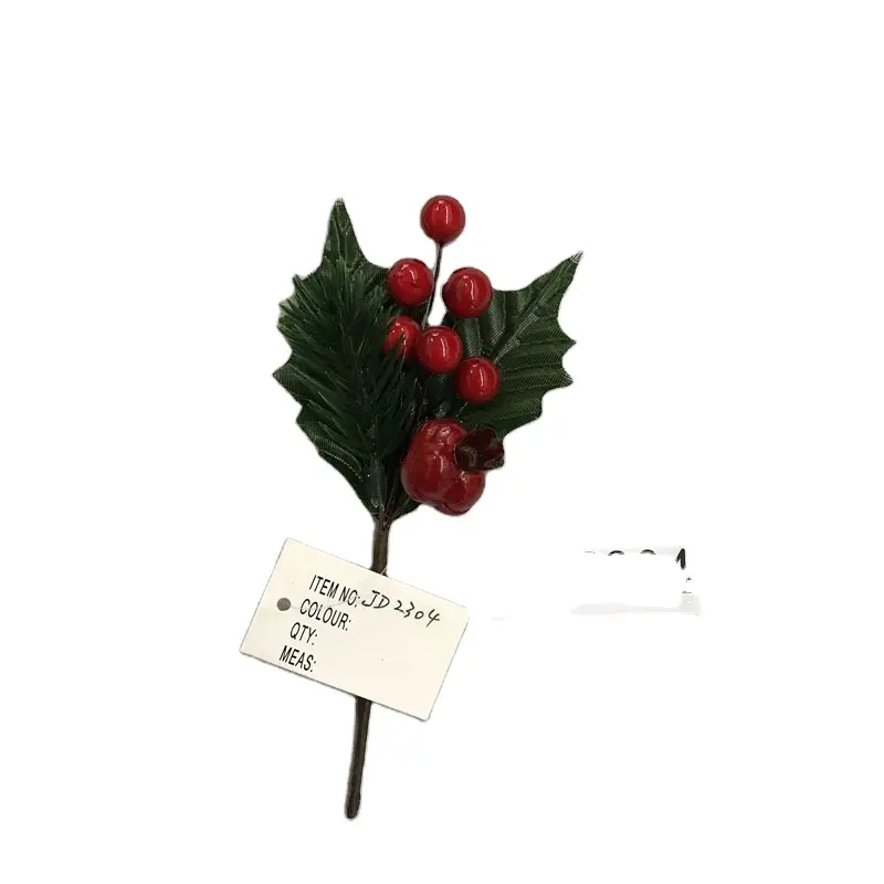 Red berry holly blatt Weihnachten blumen picks