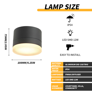 Đèn Trần Led Hành Lang Trong Nhà Và Ngoài Trời Co Giãn Hiện Đại - Product Image 2