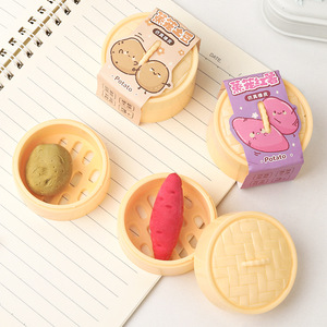 Soododo 2026 XD-0330 Papelería para Estudiantes de Primaria, Borrador de Goma Creativo con Diseño de Bollos al Vapor, Bajo Contenido de Polvo - Product Image 6