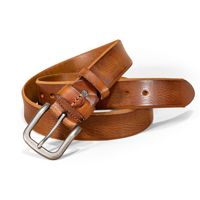 Ceinture JULUN pour homme, ceintures en cuir véritable faites à la main, noir mat, cuir de vachette pleine fleur, ceinture en cuir véritable pour homme, accessoire pour jeans