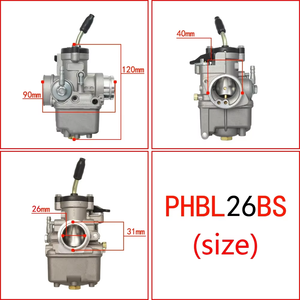 Venta al por mayor personalizado Dellorto PHBL 20mm 22mm 24mm 25mm 30mm 2T 4T 50 300cc carreras motocicletas rendimiento actualización <span class=keywords><strong>carburador</strong></span> Scooter - Product Image 6