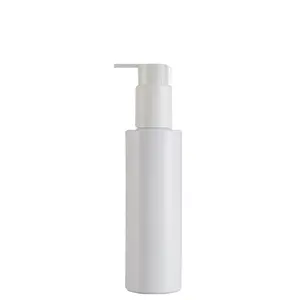 Vendita all'ingrosso cilindro 150ml-150ml Cilindro 24/410 Ingresso Pompa Lozione Bottiglia di Plastica Bianca con il Bianco